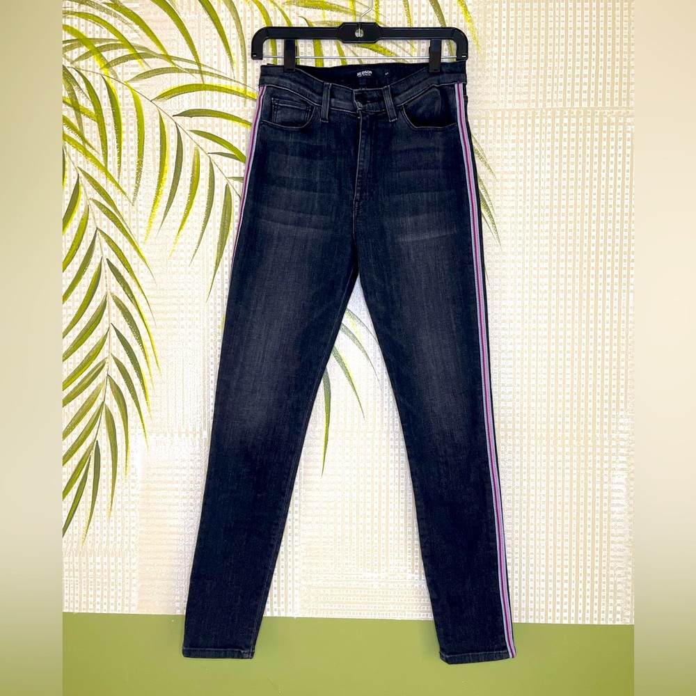 Hudson LA Barbara Super Skinny black jeans